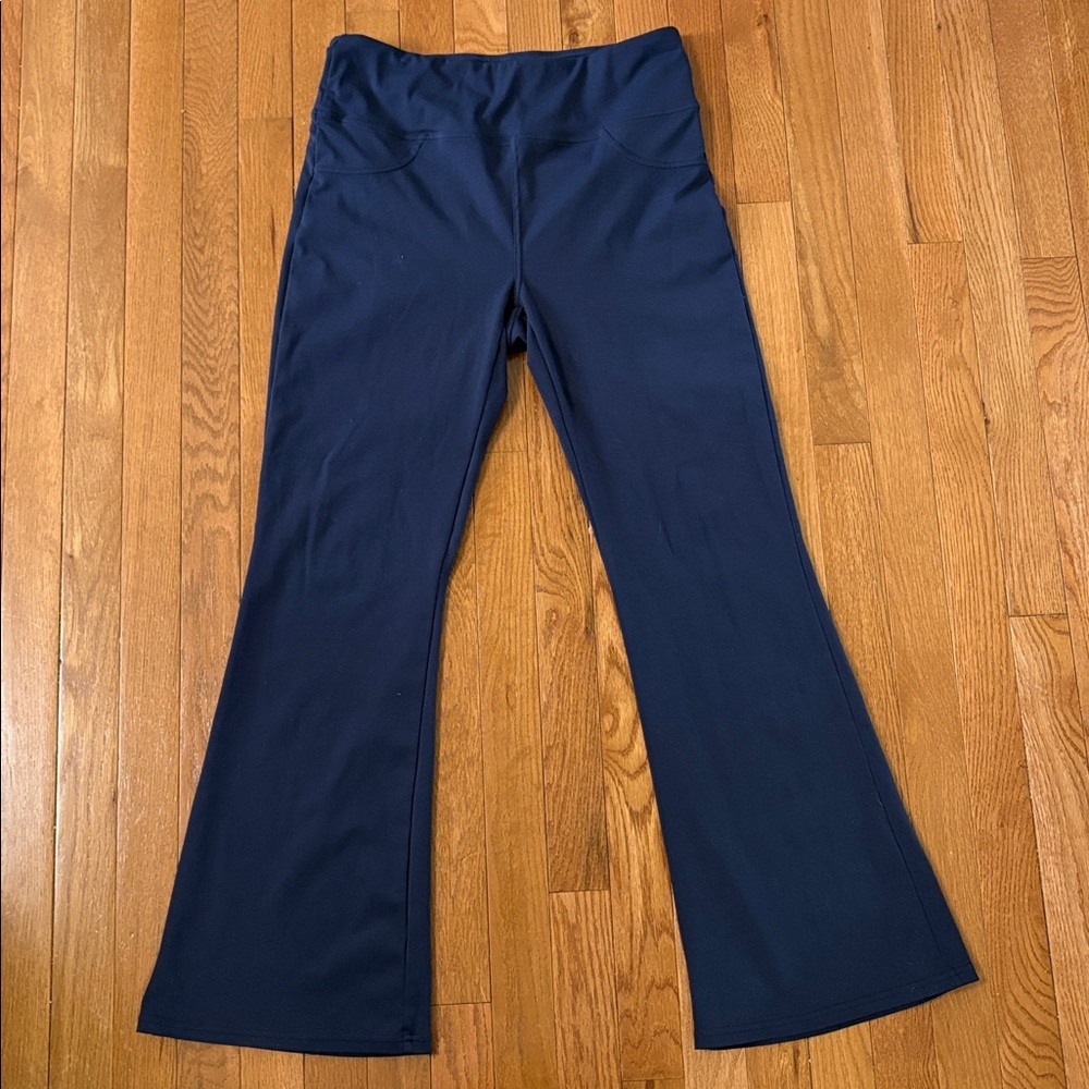 HALARA Flare Leggings Size Large Navy Blue - Picture 2 of 5